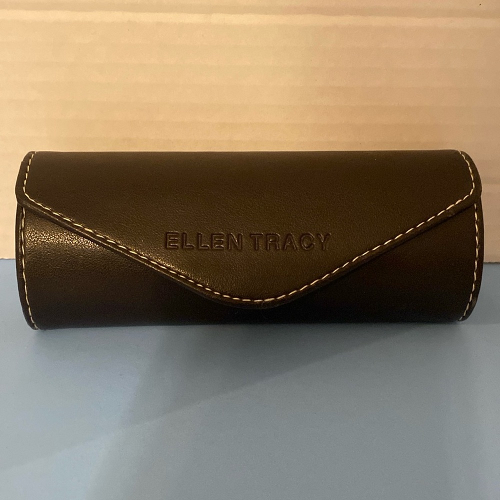 Ellen Tracy Brown Eyeglass Case ( 3 )